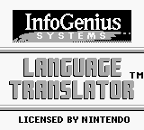 InfoGenius Systems - Berlitz French Language Translator (USA, Europe) Title Screen